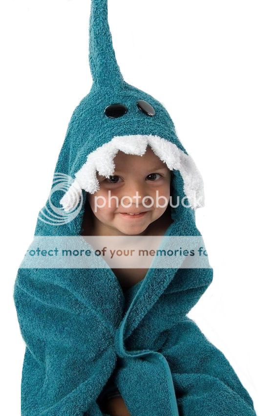 Personalized Shark Hooded Towel