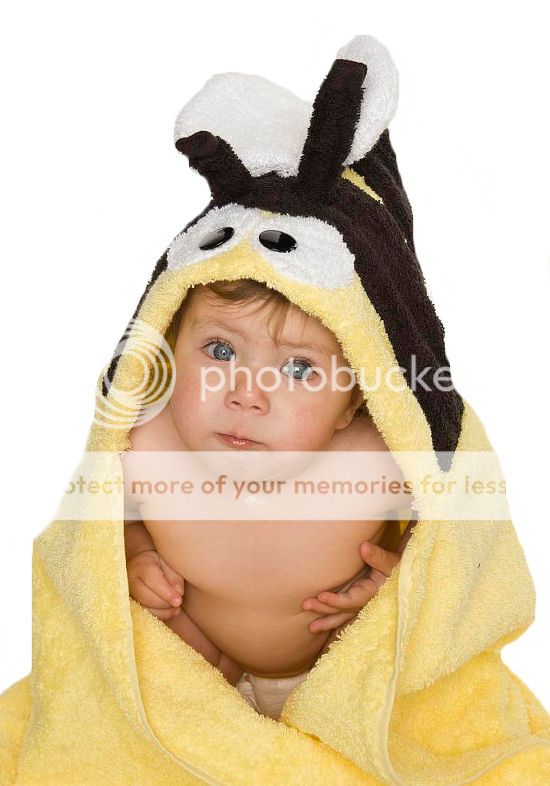 Personalized Bumble Bee Hooded Towel