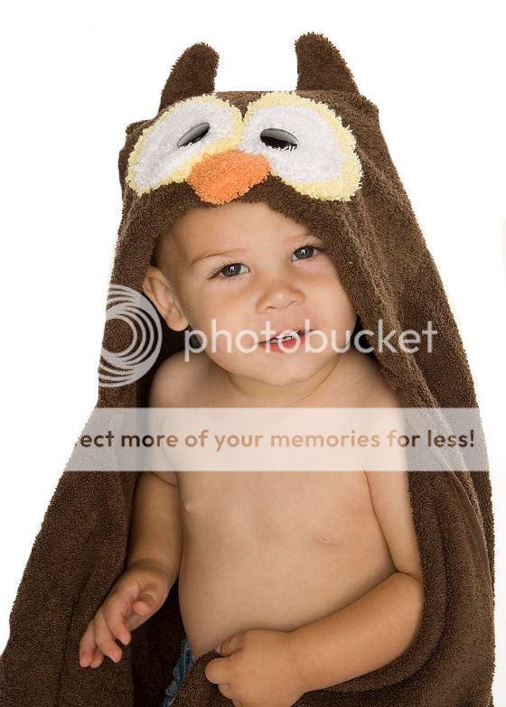 Personalized Owl Hooded Towel