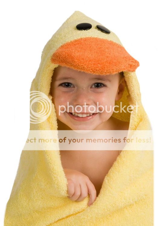 Personalized Duck Hooded Towel