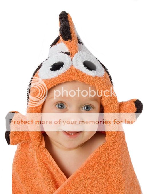 Personalized Clownfish Hooded Towel