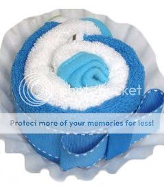 Jumbo Washcloth Cupcake, Boy